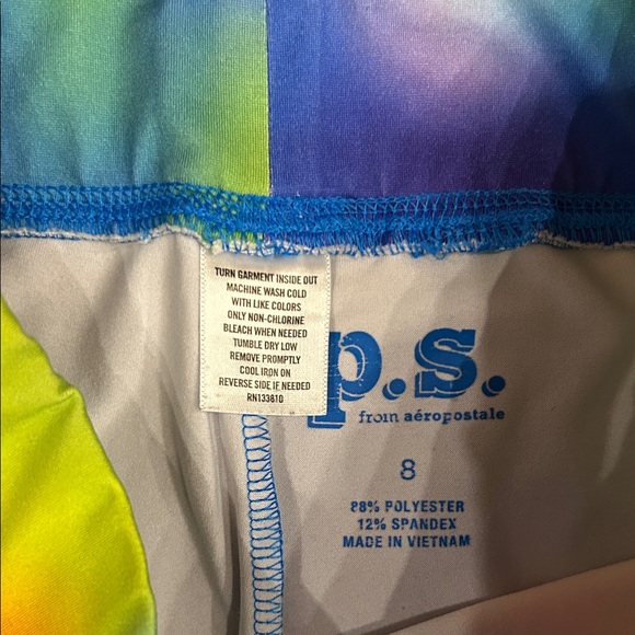 Colorful Tie-Dye Kids Leggings - Picture 3 of 8